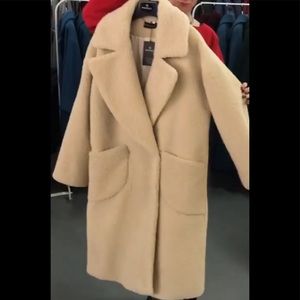 Eco fur coat. Teddy coat